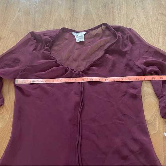 NWT Allen by ABS Sheer top size M - Picture 6 of 12